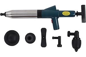 High Pressure Air Drain Unblocker Stainless Steel Drain Plunger Pipe Unclogging Tool