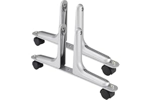 KUJIBGY 2pcs Room Divider Stand,Privacy Screen Holder Movable Sturdy Aluminum Alloy Room Divider Feet Easy to Assemble Screen