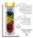 NALU TIBET -No Regrets- Tea Infuser Tumbler, Fruit Infusion Glass Bottle & Coffee Brewer with Filter 15.8oz