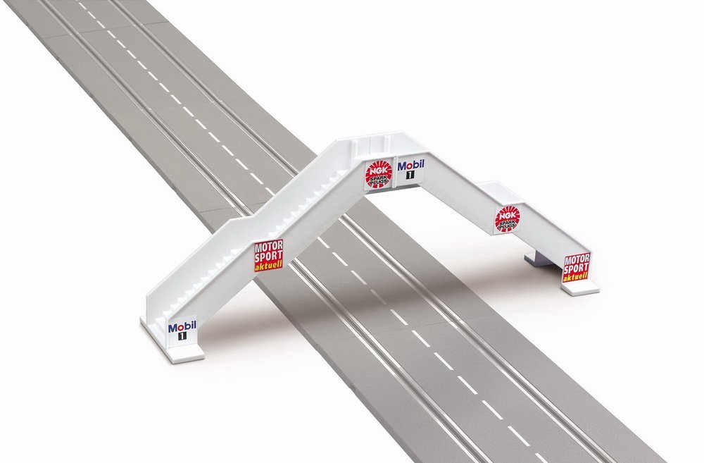 Carrera 21119 Accesorio de paisaje realista para pasarela para juegos de pistas de carreras de coches tragamonedas, color blanco