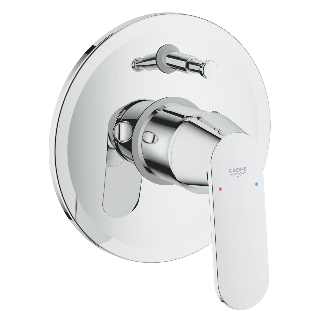GROHE Eurosmart Cosmopolitan Single-Lever Bath Mixer A Wall-Mounted Trim Set for Concealed Installation, Chrome 32879000