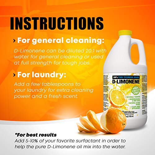 100 Pure DLimonene Citrus Orange Oil Extract Best Natural Solvent