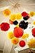 Yellow Black Red Birthday Decorations/ Tissue Paper Pom Pom Tassel Garland Baby Shower