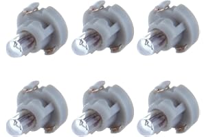 cciyu 6 Pack Warm White T3 Neo Wedge Halogen Bulb Replacement fit for A/C Climate Control Light 12V