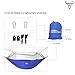 Forbidden Road Camping Hammock Single & Double Net Hammock Capacity 330lbs Lightweight Portable 0.73lbs for Outdoor Hiking Backpacking Travel Backyard Ropes Carabiners Included- Green Blue Pink