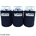 Beer Can Sleeves - Set of 6 Can Sleeves - Extra Thick Neoprene with Stitched Fabric Edges (Classic)