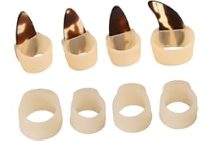 Totority Flexible Silicone Nail Covers for Guzheng Practice, Ergonomic Guzheng Finger Picks Comfortable Fit a