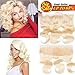 613 Blonde Brazilian Body Wave Human Hair 13x4 Lace Frontal Andromeda Free Part Ear To Ear Lace Frontal With Baby Hair Pre Plucked Top Swiss Lace Frontal (14