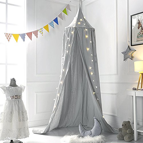 M&M Mymoon Bed Canopy Reading Nook Tent Dome Mosquito Net Hanging Decoration Indoor Game Hou ...