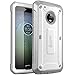 Moto G5 Plus Case, SUPCASE Full-Body Rugged Holster Case with Built-in Screen Protector for Motorola Moto G5 Plus 2017 Release, Unicorn Beetle PRO Series - Retail Package (White/Gray)