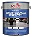 KILZ L377611 1-Part Epoxy Acrylic Interior/Exterior Concrete and Garage Floor Paint, Satin, Silver Gray, 1-Gallon, 1 Gallon, 4 l primary
