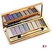 Tmalltide Natural Nudes Professional 9 Colors Diamond Bright Colorful Eye Shadow Super Flash Shimmer Eyeshadow Palette with Brush &Mirror