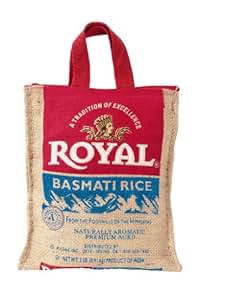 Amazon.com : Royal White Basmati Rice, 2 Pound Burlap Bag ...