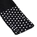 TINHAO Women's Nursing Breastfeeding Cowl Neck Polka Dot Print Long Sleeve Maternity Blouse Top Black