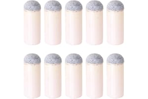 10pcs Slip on Pool Cue Tips Replacement Billiard Ferrules Accessories Screw in