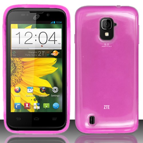 3-in-1 Bundle For ZTE Majesty Z796C Soft Rubber TPU GEL Skin