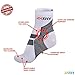 ZaTech Plantar Fasciitis Sock, Compression Socks (White/Black, Large)