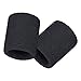 12 Pack Sweatbands Sports Wristband Cotton Sweat Band for Men and Women, Good for Tennis, Basketball, Running, Gym, Working Out (Black)