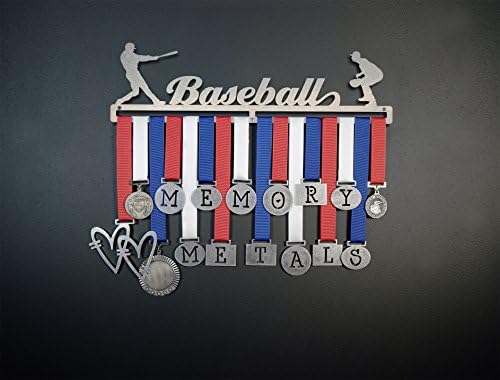 Memory Metals - Medal Display - Baseball (18" Wide, 3 Display Bars)