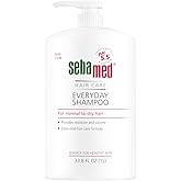 SEBAMED Everyday Shampoo for All Hair Types and Sensitive Scalp 33.8 Fl. Oz (1L) Hypoallergenic Dermatologist Recommended pH 5.5 Soap and Alkali Free
