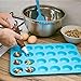 Amison Mini Muffin Pan 24 Cups, Silicone Cookies Cupcake Bakeware Tin Soap Tray Mould Non Stick, BPA-Free, Dishwasher Safe