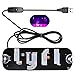 Ride Share LED Sign Decor with Suction Cups Glowing Decor Accessories Flashing Hook on Car Window with DC12V Car Charger Inverter (Pink)