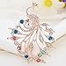 Comelyjewel Brooch Pin Women's Peacock Color Rhinestones Breastpin for Wedding/Banquet/Bouquet