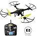 Force1 Drones with Camera - U45 Raven 720p HD Camera Drone with 4GB SD Card and Card Reader RC Drone Camera Kit with Drone Quadcopter LED Toys Lights