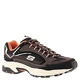 Skechers Sport Men's Stamina Nuovo Cutback Lace-up Sneaker,Brown/Black,13 2E US