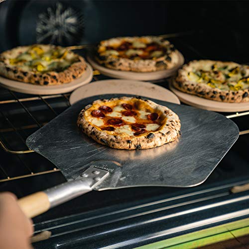 Pizzacraft PC0003 8" Round Ceramic Mini Baking/Pizza Stones, Set of 4