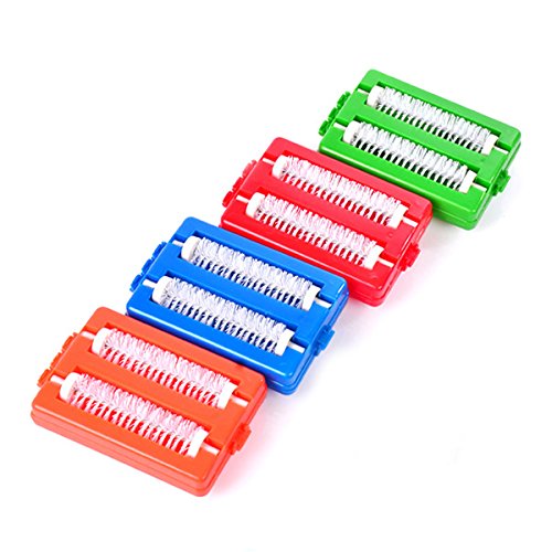 Leaftree Carpet Plastic Brush Table Cleaner Crumb Sweeper Roller Dirt Collector Handheld-2pcs Brush Heads,Colour Random - Thumbnail 2