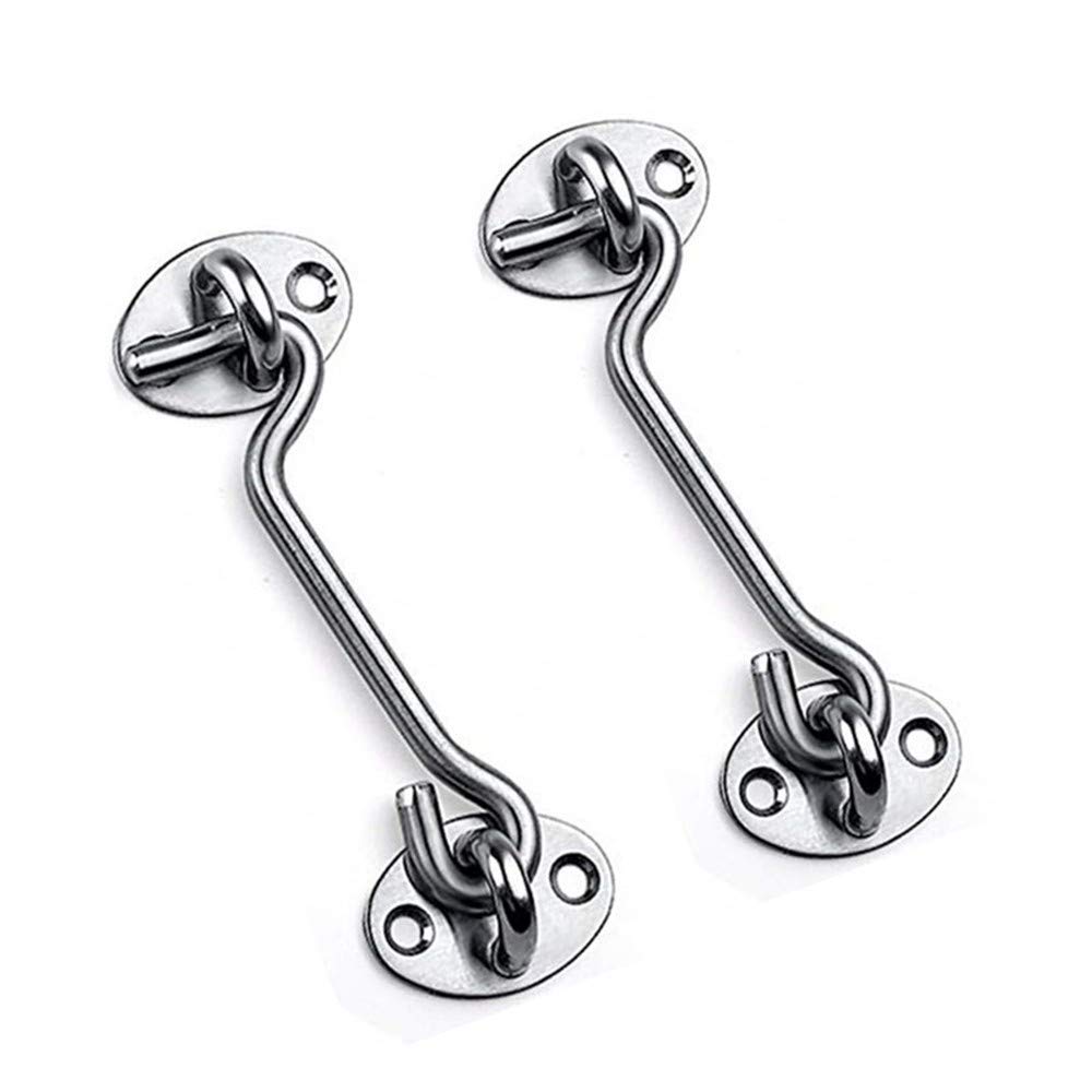 Storm, Cabin Fittings Stainless Steel Hook with Fixed for Garage Door Window 101 mm