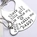 O.RIYA Alloy Father Daughter Keychain & Daddys Girl Necklace Set , Silver Plated