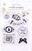 Clear Stamps for Cards Making 8 Sheets Scrapbook Rubber Silicone for DIY Scrapbooking Seal Photo Album Wish Decorative Butterfly Love Heart Words (8 Sheets)