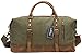 Iblue Upgraded Canvas Leather Weekender Sports Duffels Overnight Shoulder Bag #012031