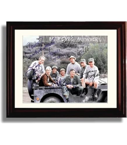 【サイン写真(17)】M★A★S★H Amazon.com: Mash Intro - Autograph Promo Print - Cast Signed