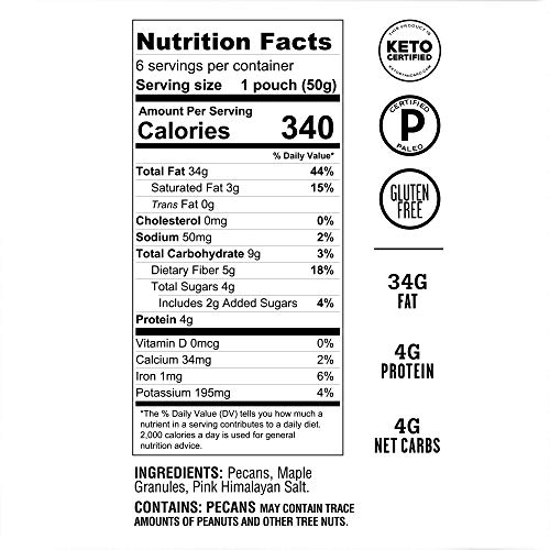 REP PROVISIONS PECAN BUTTER TRAVEL POUCH 6 PACK PALEO & KETO CERTIFIED