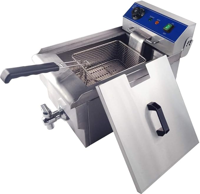 TAIMIKO Freidora eléctrica de Acero Inoxidable con válvula de ...