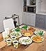 Blue Panda Lemon Garden Party Supplies for Bridal Showers & Birthdays - Plates, Knives, Spoons, Forks, Napkins, and Cups, Serves 24