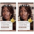 Clairol Textures & Tones Permanent Hair Dye, 2N Mocha Brown Hair Color, Pack of 2