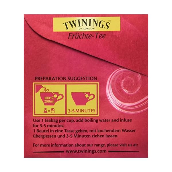 Twinings Früchte-Tee, Ein erfrischender Früchtetee mit fruchtigen Aromen von Moosbeere, Granatapfel und Erdbeere, Tea… – Bild 6