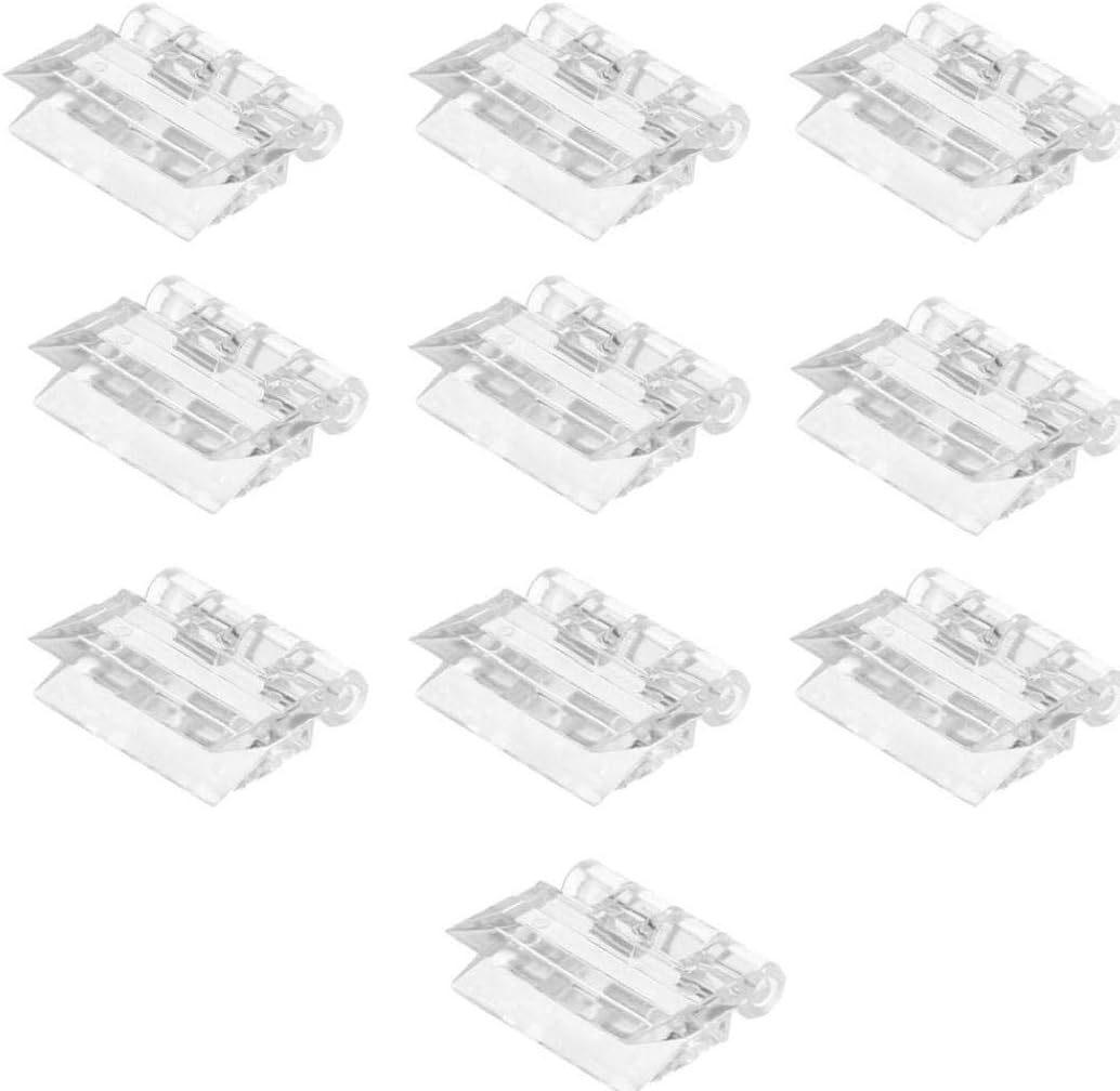 10Pcs Transparent Acrylic Hinges Durable Clear Plastic Acrylic Makeup Box Hinge Tools Small