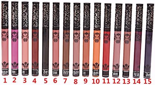 Velvet Liquid Lipstick Set 15 Pcs Long Lasting Waterproof Matte Tint Lip Pigment Nonstick Lipsticks Pen Lip Glosses