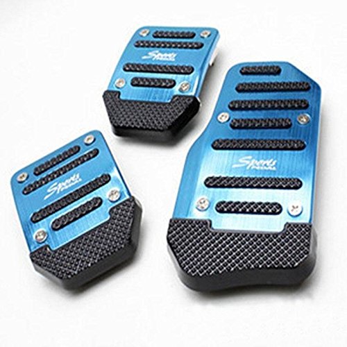 Alician Universal Nonslip Clutch Brake Gas Car Pedal Plate Set for Manual/Automatic Catch Car red Automatic