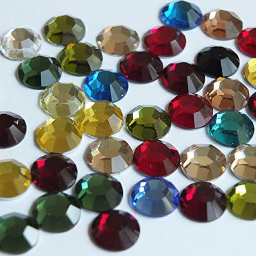 ss42 Rhinestones Gem Crystal Flat Back Color Mix Made in Austria by Swarovski