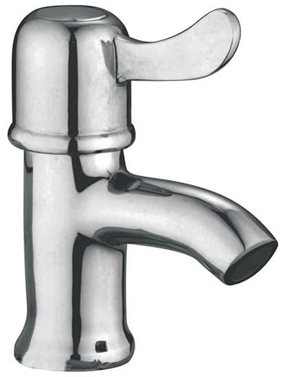 Oleanna Magic Brass Pillar Cock for Wash Basin and Sink Tap (Disc Fitting | Quarter Turn | Form Flow) Chrome