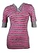 Calvin Klein Womens Long Waisted 3/4 Sleeve Hooded Henley