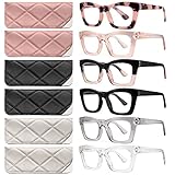 CCVOO 6 Pack Oprah Style Reading Glasses for Women