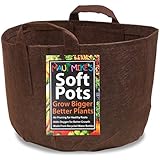 SOFT POTS (65 GALLON) BEST FABRIC AERATION GARDEN POTS FROM MAUI MIKE'S. THICKER FABRIC AND SEWN HANDLES FOR EASY MOVING. GROW BIGGER AND HEALTHIER TOMATOES,VEGGIES AND HERBS IN SOFT POTS.