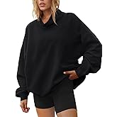 LILLUSORY Mock Neck Sweatshirt Womens Oversized Pullover Turtleneck Long Sleeve Tops Trendy Spring Fashion 2026